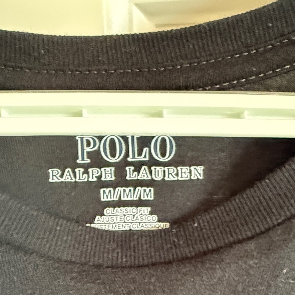Polo Ralph Lauren Classic Fit Black Men's T-Shirt Size Mediu - Picture 2 of 6